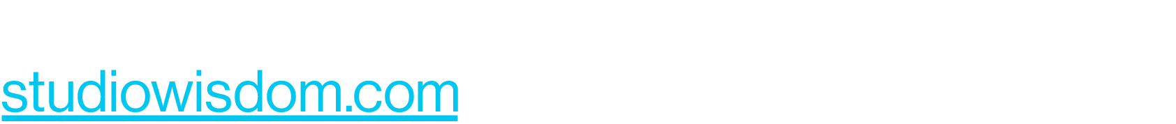For more information, visit studiowisdom.com